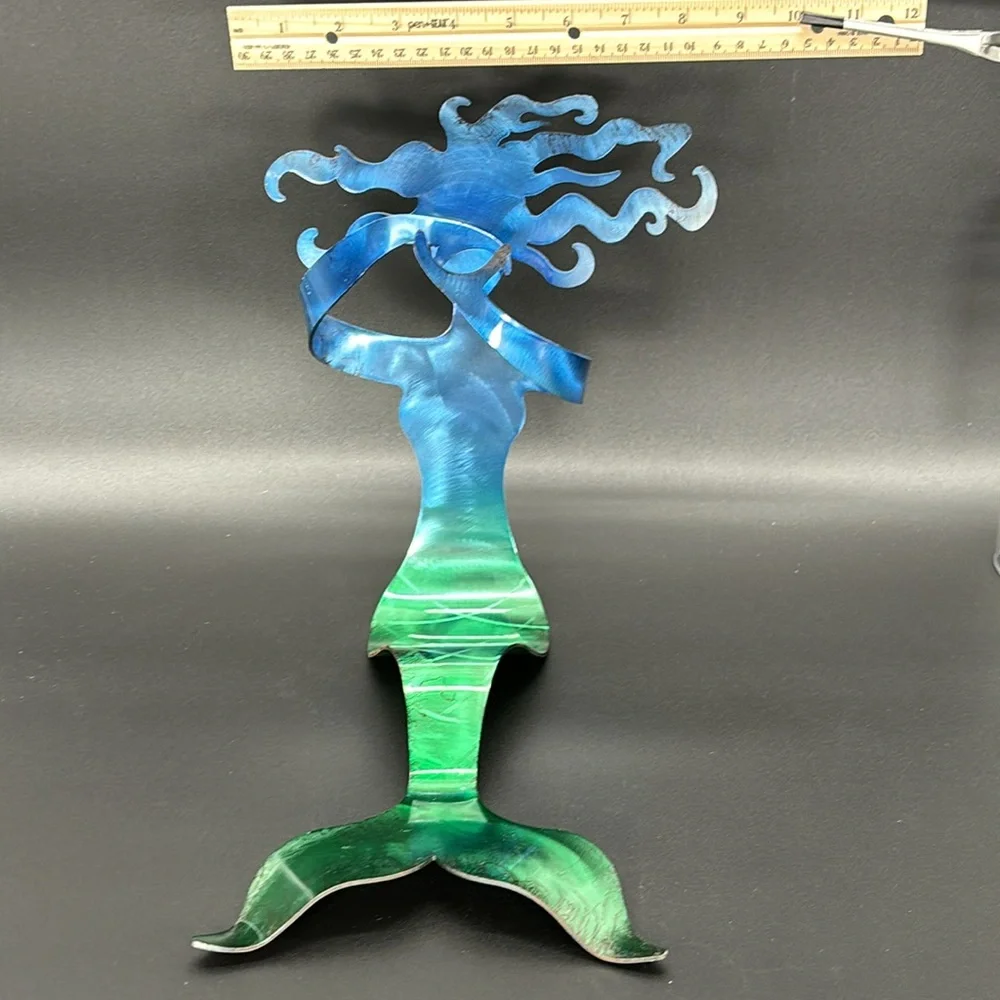 Hays Cash Metal Mermaid Wine Bottle Holder